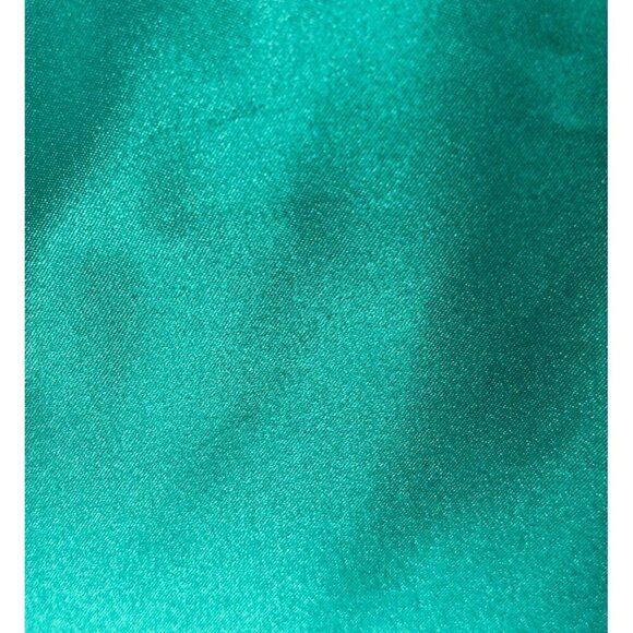 Women's - Jessica McClintock for Gunne Sax Green Satin Formal Gown, Size 7/8 - Picture 15 of 16